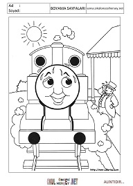 thomas-ve-arkadaşları boyama sayfaları